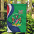 Personalised Namibia Independence Day Garden Flag Coat Of Arms With African Pattern