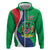 Personalised Namibia Independence Day Hoodie Coat Of Arms With African Pattern