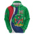 Personalised Namibia Independence Day Hoodie Coat Of Arms With African Pattern