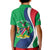 Personalised Namibia Independence Day Kid Polo Shirt Coat Of Arms With African Pattern