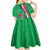 Personalised Namibia Independence Day Kid Short Sleeve Dress Coat Of Arms With African Pattern