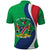 Personalised Namibia Independence Day Polo Shirt Coat Of Arms With African Pattern