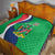 Personalised Namibia Independence Day Quilt Coat Of Arms With African Pattern