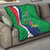 Personalised Namibia Independence Day Quilt Coat Of Arms With African Pattern