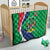 Personalised Namibia Independence Day Quilt Coat Of Arms With African Pattern