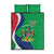 Personalised Namibia Independence Day Quilt Bed Set Coat Of Arms With African Pattern