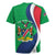 Personalised Namibia Independence Day Rugby Jersey Coat Of Arms With African Pattern