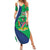 Personalised Namibia Independence Day Summer Maxi Dress Coat Of Arms With African Pattern