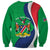 Personalised Namibia Independence Day Sweatshirt Coat Of Arms With African Pattern