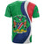 Personalised Namibia Independence Day T Shirt Coat Of Arms With African Pattern