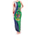 Personalised Namibia Independence Day Tank Maxi Dress Coat Of Arms With African Pattern