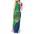 Personalised Namibia Independence Day Tank Maxi Dress Coat Of Arms With African Pattern