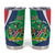 Personalised Namibia Independence Day Tumbler Cup Coat Of Arms With African Pattern