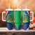 Personalised Namibia Independence Day Tumbler With Handle Coat Of Arms With African Pattern