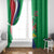 Personalised Namibia Independence Day Window Curtain Coat Of Arms With African Pattern