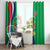 Personalised Namibia Independence Day Window Curtain Coat Of Arms With African Pattern