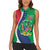 Personalised Namibia Independence Day Women Sleeveless Polo Shirt Coat Of Arms With African Pattern