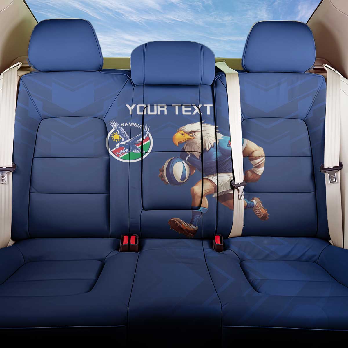 Namibia Rugby Custom Back Car Seat Cover Go Welwitschias