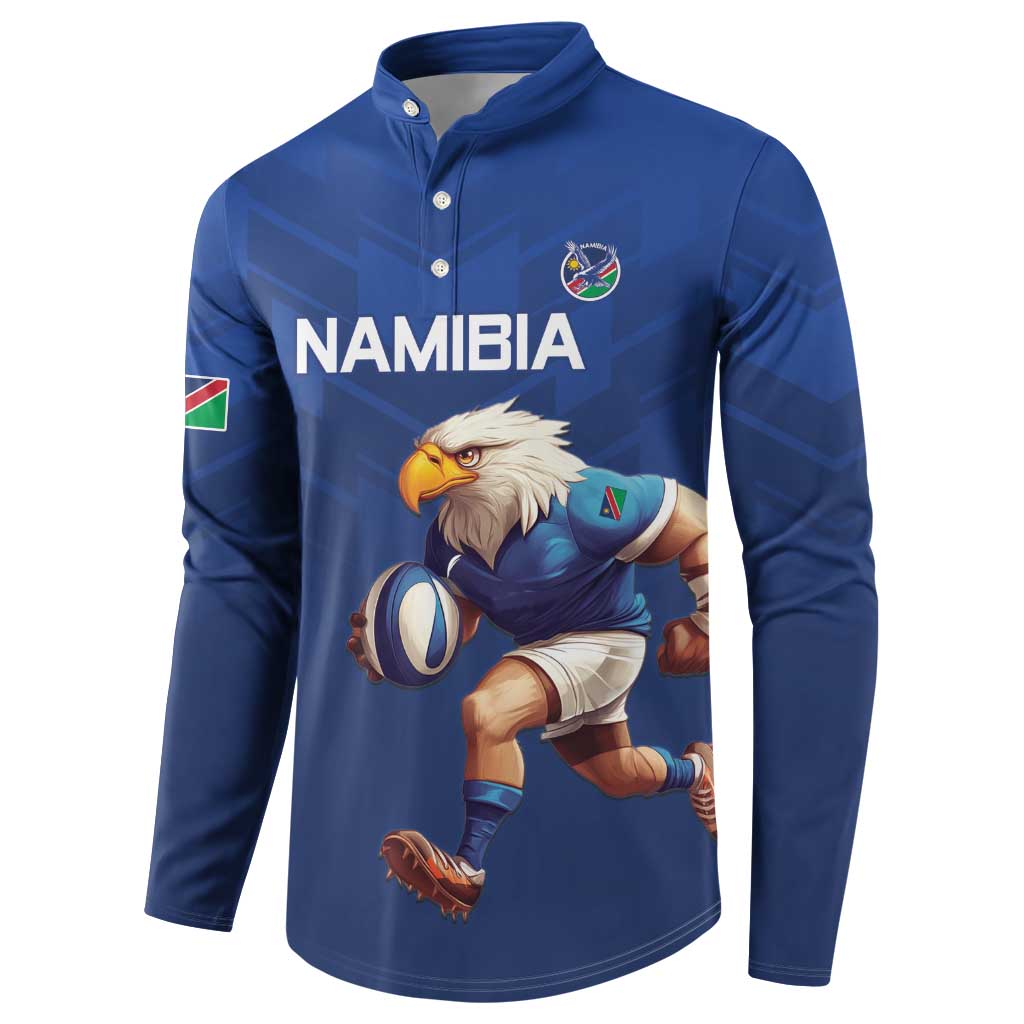 Namibia Rugby Custom Button Sweatshirt Go Welwitschias
