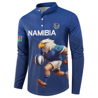 Namibia Rugby Custom Button Sweatshirt Go Welwitschias