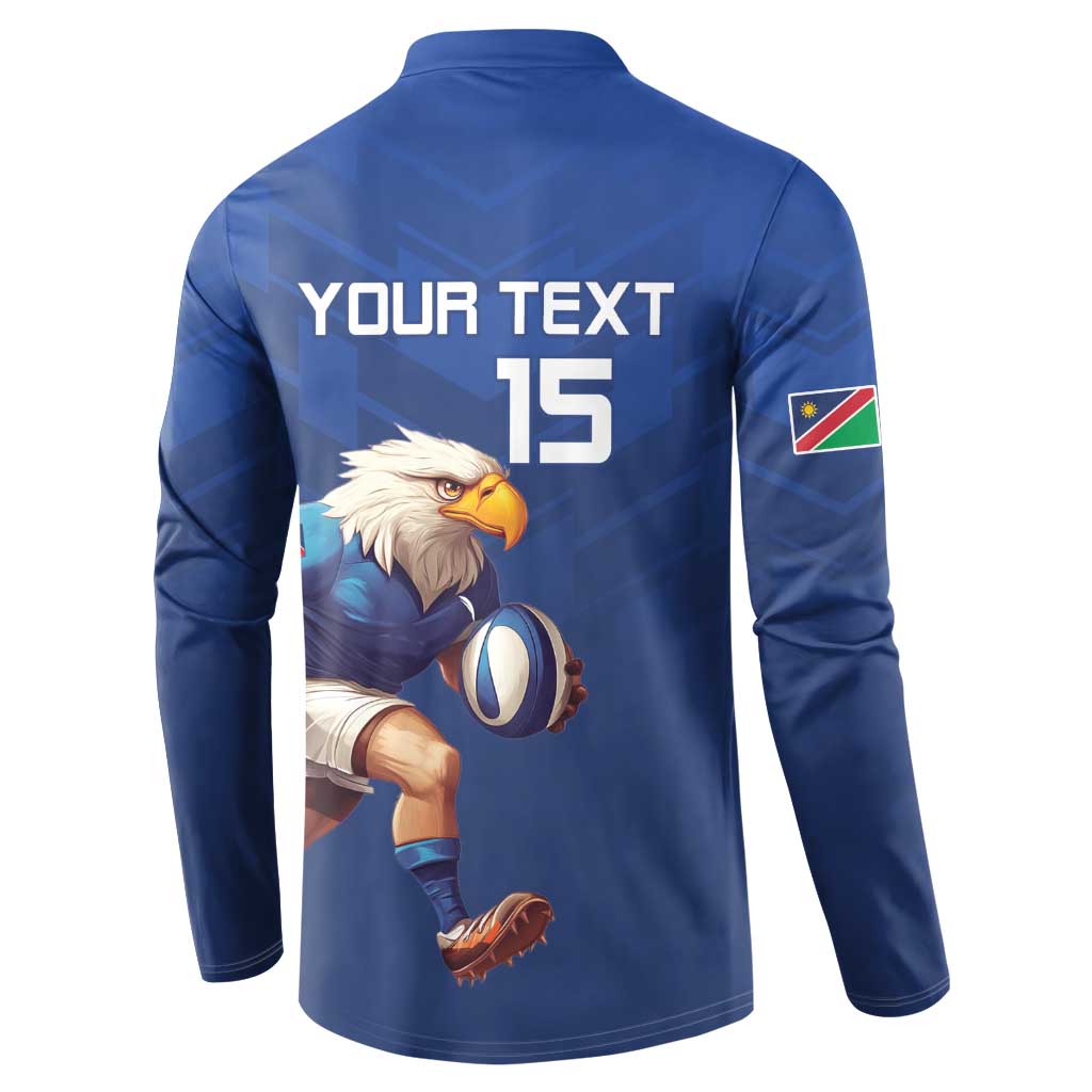 Namibia Rugby Custom Button Sweatshirt Go Welwitschias