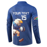 Namibia Rugby Custom Button Sweatshirt Go Welwitschias