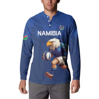 Namibia Rugby Custom Button Sweatshirt Go Welwitschias