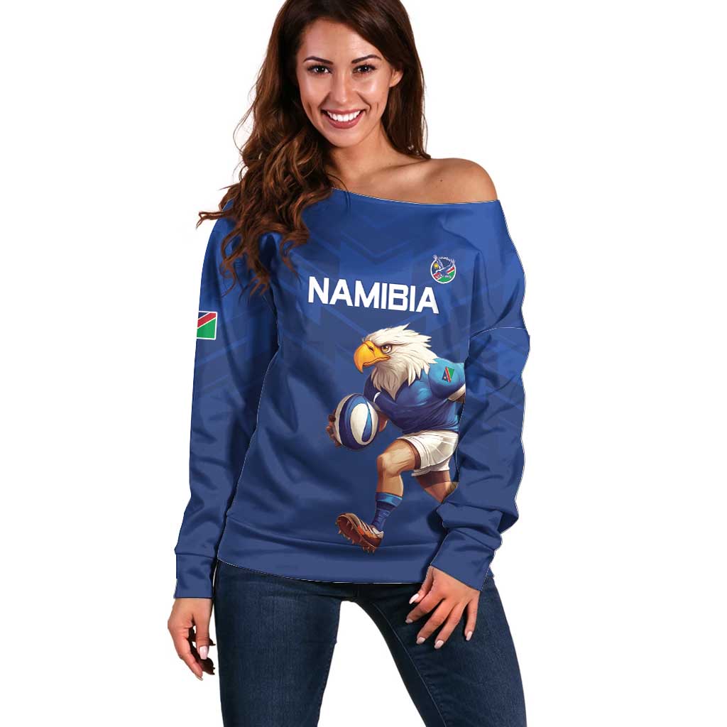 Namibia Rugby Custom Off Shoulder Sweater Go Welwitschias