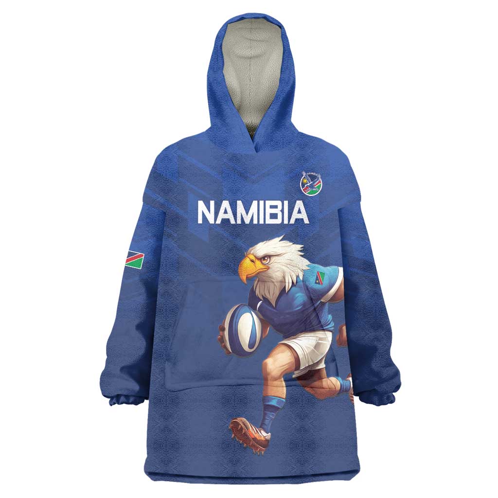 Namibia Rugby Custom Wearable Blanket Hoodie Go Welwitschias