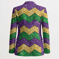 Mardi Gras Zigzag Sparkle Style Blazer