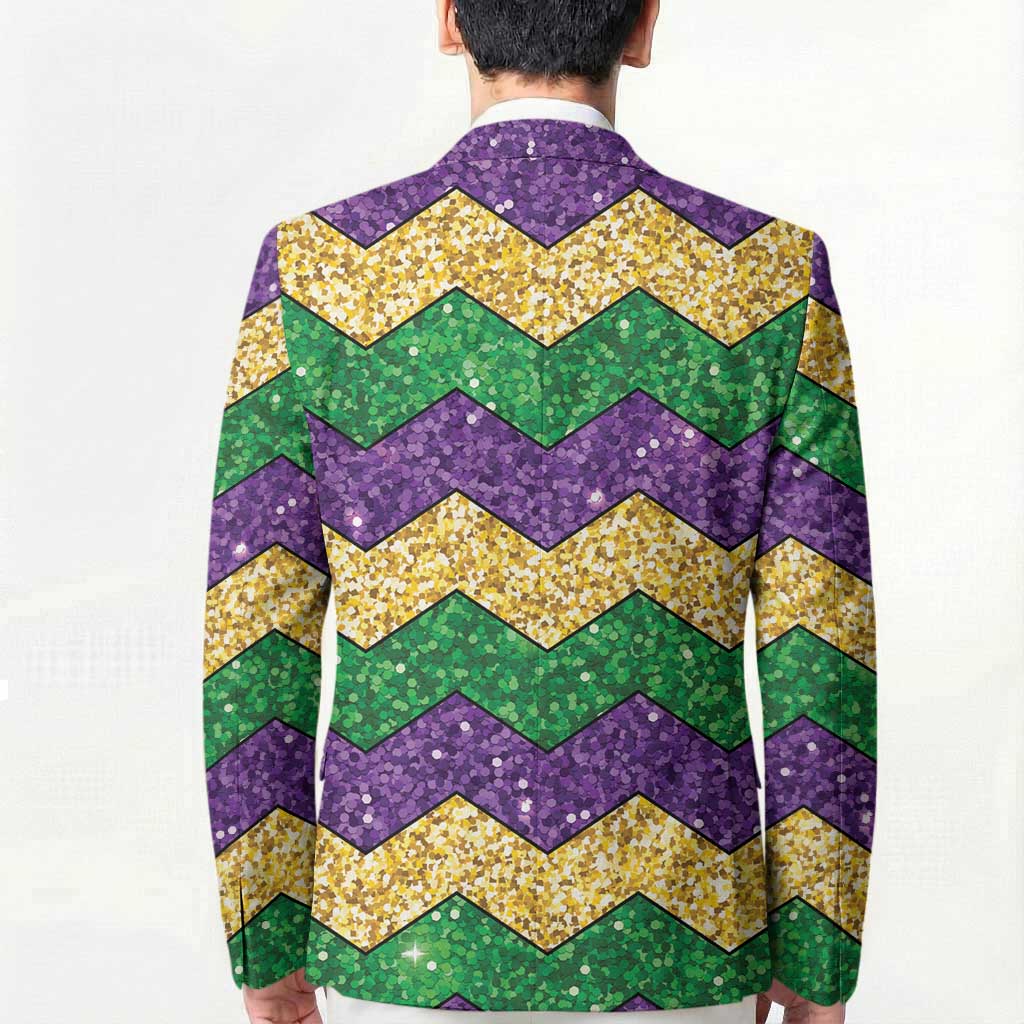 Mardi Gras Zigzag Sparkle Style Blazer