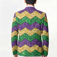 Mardi Gras Zigzag Sparkle Style Blazer
