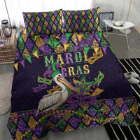 Mardi Gras Pelican Bedding Set Let the Good Times Roll