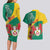 Personalised Republique Togolaise Couples Matching Long Sleeve Bodycon Dress and Hawaiian Shirt Lion Coat Of Arms