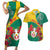 Personalised Republique Togolaise Couples Matching Short Sleeve Bodycon Dress and Hawaiian Shirt Lion Coat Of Arms