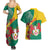 Personalised Republique Togolaise Couples Matching Summer Maxi Dress and Hawaiian Shirt Lion Coat Of Arms