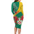 Personalised Republique Togolaise Family Matching Long Sleeve Bodycon Dress and Hawaiian Shirt Lion Coat Of Arms