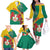 Personalised Republique Togolaise Family Matching Off The Shoulder Long Sleeve Dress and Hawaiian Shirt Lion Coat Of Arms