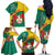 Personalised Republique Togolaise Family Matching Off The Shoulder Long Sleeve Dress and Hawaiian Shirt Lion Coat Of Arms