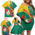 Personalised Republique Togolaise Family Matching Off Shoulder Short Dress and Hawaiian Shirt Lion Coat Of Arms