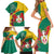 Personalised Republique Togolaise Family Matching Short Sleeve Bodycon Dress and Hawaiian Shirt Lion Coat Of Arms