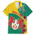 Personalised Republique Togolaise Family Matching Short Sleeve Bodycon Dress and Hawaiian Shirt Lion Coat Of Arms