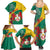 Personalised Republique Togolaise Family Matching Summer Maxi Dress and Hawaiian Shirt Lion Coat Of Arms