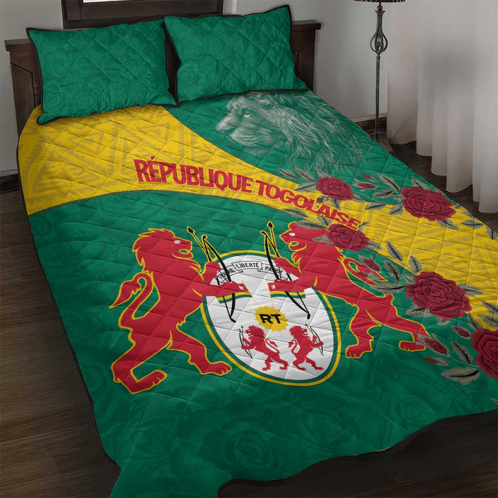 Republique Togolaise Quilt Bed Set Lion Coat Of Arms