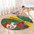 Republique Togolaise Round Carpet Lion Coat Of Arms