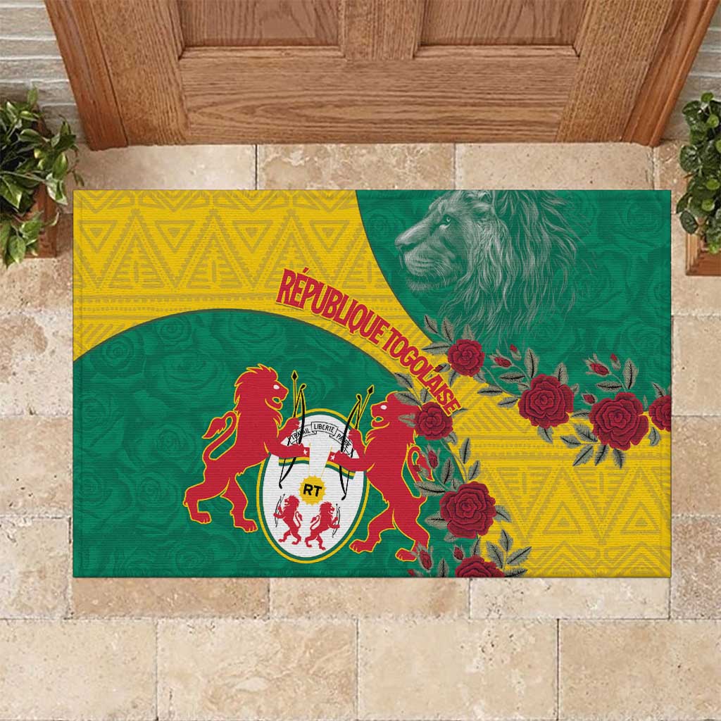 Republique Togolaise Rubber Doormat Lion Coat Of Arms