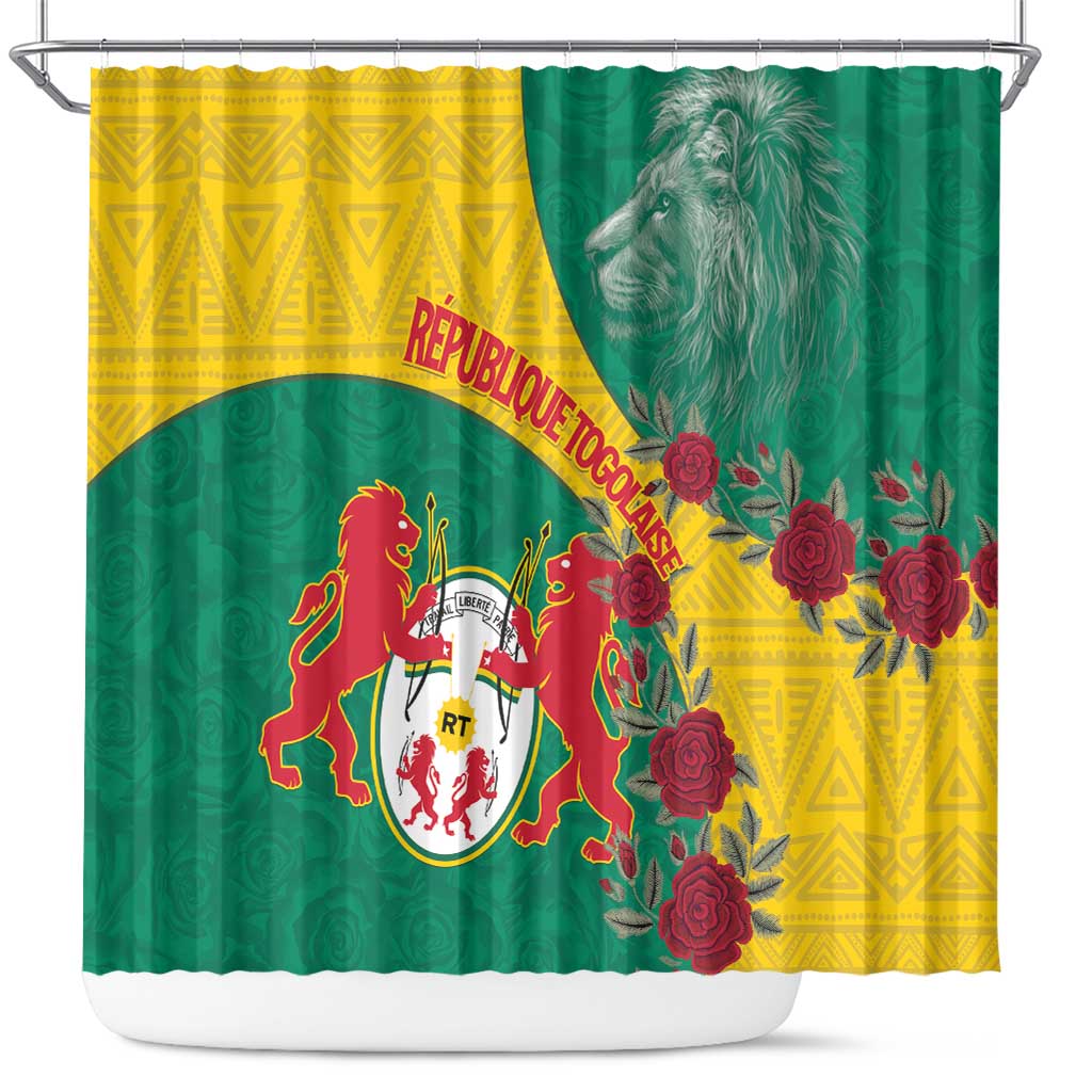 Republique Togolaise Shower Curtain Lion Coat Of Arms