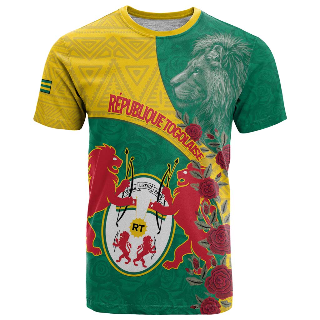 Personalised Republique Togolaise T Shirt Lion Coat Of Arms