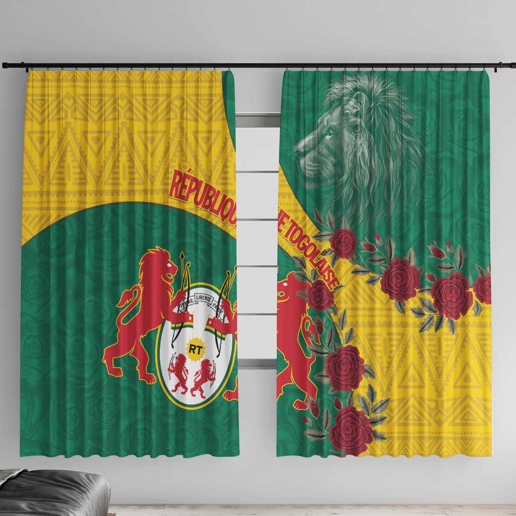 Republique Togolaise Window Curtain Lion Coat Of Arms