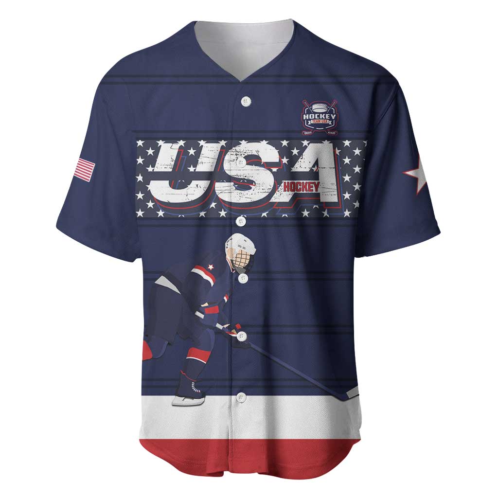 Custom USA Ice Hockey Baseball Jersey Go Champions